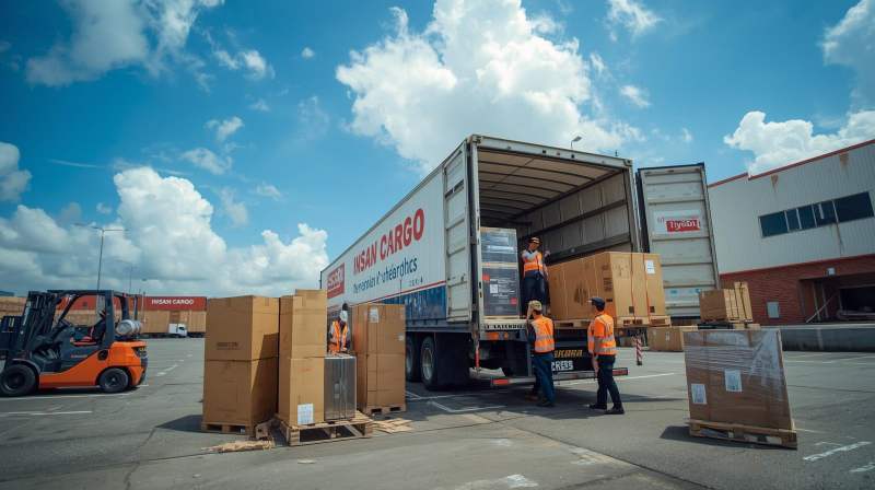 Layanan kargo pengiriman barang besar dan alat berat di Insan Cargo Pekanbaru.