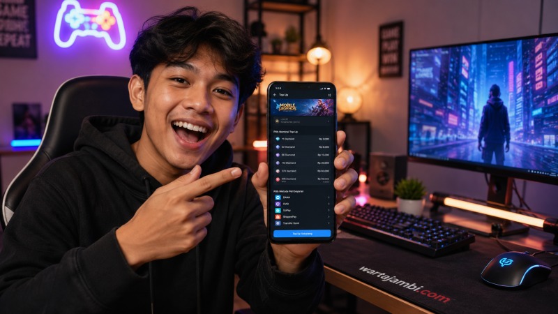 Traveler pemula membaca panduan cara top up welkin moon gampang dan aman tanpa perlu memberikan password akun.